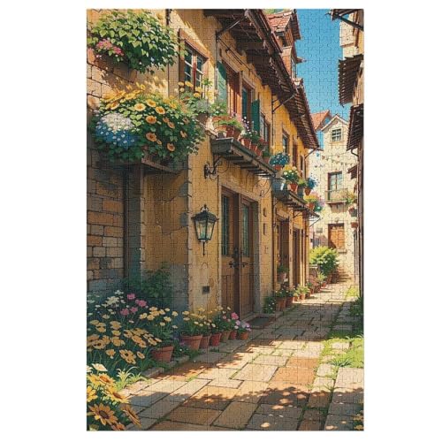 Japan Style Puzzles 1000 Teile Erwachsener Kniffel Spaß Für Die Ganze Familie, Holzpuzzle Kinder Erwachsene, Impossible Puzzle Schwer 78×53cm von DCCCY