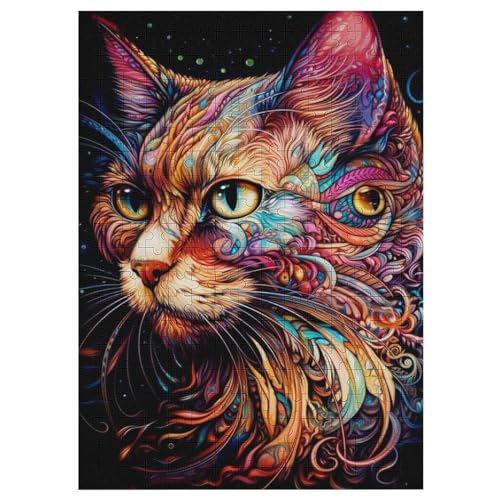 Katze 300 Teile Premium-Puzzles Für Erwachsene Kinder- Holzpuzzles Spaß Und Lernspiele - Perfekte Puzzle-Geschenke 42×30cm Katze 300 Teile Premium-Puzzles Für Erwachsene Kinder- Holzpuzzles Spaß Und Lernspiele - Perfekte Puzzle-Geschenke 42×30cm von DCCCY