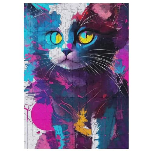 Katze Holzpuzzle 300 Teile Klassische Puzzles Erwachsene Kinder Puzzle DIY Kit Holzspielzeug Einzigartiges Geschenk 42×30cm Katze Holzpuzzle 300 Teile Klassische Puzzles Erwachsene Kinder Puzzle DIY Kit Holzspielzeug Einzigartiges Geschenk 42×30cm von DCCCY