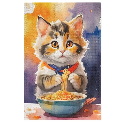 Katze Puzzle 1000 Teile, Holzpuzzle Herausforderndes Geschicklichkeitsspiel Für Die Ganze Familie, Kinder Erwachsenenpuzzle Ab 12 Jahren 78×53cm Katze Puzzle 1000 Teile, Holzpuzzle Herausforderndes Geschicklichkeitsspiel Für Die Ganze Familie, Kinder Erwachsenenpuzzle Ab 12 Jahren 78×53cm von DCCCY