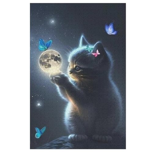 Katze Puzzle 1000 Teile, Holzpuzzle Herausforderndes Geschicklichkeitsspiel Für Die Ganze Familie, Kinder Erwachsenenpuzzle Ab 12 Jahren 78×53cm Katze Puzzle 1000 Teile, Holzpuzzle Herausforderndes Geschicklichkeitsspiel Für Die Ganze Familie, Kinder Erwachsenenpuzzle Ab 12 Jahren 78×53cm von DCCCY