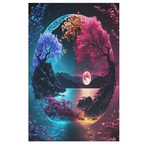 Kirschbaum, japanische Kunst 1000 Teile Premium-Puzzles Für Erwachsene Kinder- Holzpuzzles Spaß Und Lernspiele - Perfekte Puzzle-Geschenke 78×53cm Kirschbaum, japanische Kunst 1000 Teile Premium-Puzzles Für Erwachsene Kinder- Holzpuzzles Spaß Und Lernspiele - Perfekte Puzzle-Geschenke 78×53cm von DCCCY