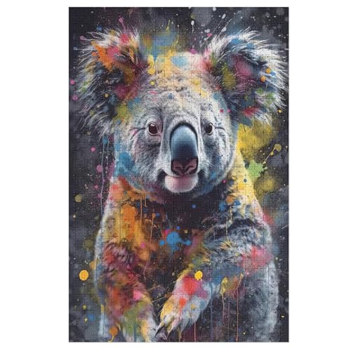 Koala 1000 Teile Puzzles Für Erwachsene, Impossible Puzzle, Geschicklichkeitsspiel Für Die Ganze Familie, Kinder Holzpuzzle 78×53cm von DCCCY