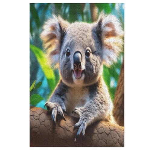 Koala Puzzle 1000 Teile, Holzpuzzle Herausforderndes Geschicklichkeitsspiel Für Die Ganze Familie, Kinder Erwachsenenpuzzle Ab 12 Jahren 78×53cm von DCCCY