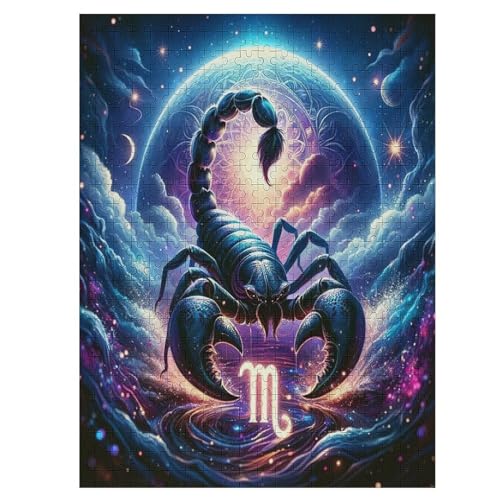 Krebs 500 Teile Premium-Puzzles Für Erwachsene Kinder- Holzpuzzles Spaß Und Lernspiele - Perfekte Puzzle-Geschenke 55×41cm von DCCCY