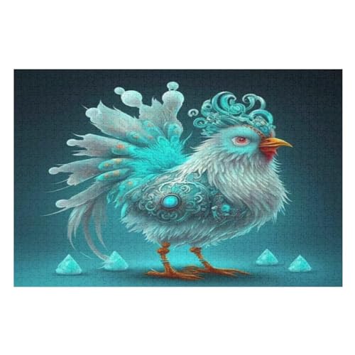 Küken Puzzles 1000 Teile Erwachsener Kniffel Spaß Für Die Ganze Familie, Holzpuzzle Kinder Erwachsene, Impossible Puzzle Schwer （75×50cm） von DCCCY