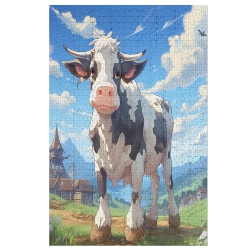 Kuh Puzzle 1000 Teile, Holzpuzzle Herausforderndes Geschicklichkeitsspiel Für Die Ganze Familie, Kinder Erwachsenenpuzzle Ab 12 Jahren 78×53cm Kuh Puzzle 1000 Teile, Holzpuzzle Herausforderndes Geschicklichkeitsspiel Für Die Ganze Familie, Kinder Erwachsenenpuzzle Ab 12 Jahren 78×53cm von DCCCY