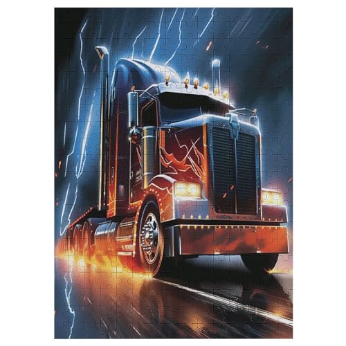 LKW 300 Teile Puzzle Für Erwachsene, Herausforderung Puzzles - Verringerter Druck Schwieriges Holzpuzzle Für Kinder 12+ 42×30cm LKW 300 Teile Puzzle Für Erwachsene, Herausforderung Puzzles - Verringerter Druck Schwieriges Holzpuzzle Für Kinder 12+ 42×30cm von DCCCY