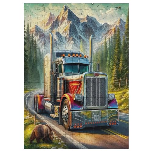 LKW 300 Teile Puzzles, Wood Craft, Hochwertiges Modernes Puzzle, DIY, Für Erwachsene Und Kinder Ab 12 Jahren, 42×30cm LKW 300 Teile Puzzles, Wood Craft, Hochwertiges Modernes Puzzle, DIY, Für Erwachsene Und Kinder Ab 12 Jahren, 42×30cm von DCCCY