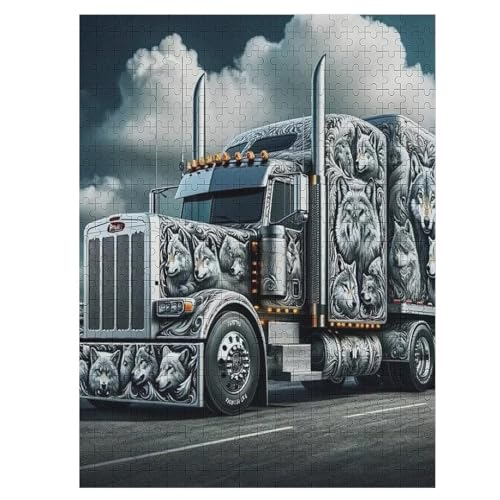 LKW 500 Teile Puzzles Für Erwachsene,Holzpuzzle - Verringerter Druck Schwieriges Unmögliche Puzzle Für Erwachsene 12+ Kinder 55×41cm LKW 500 Teile Puzzles Für Erwachsene,Holzpuzzle - Verringerter Druck Schwieriges Unmögliche Puzzle Für Erwachsene 12+ Kinder 55×41cm von DCCCY
