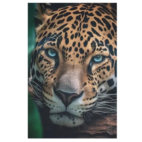 Leopard Holzpuzzle 1000 Teile Klassische Puzzles Erwachsene Kinder Puzzle DIY Kit Holzspielzeug Einzigartiges Geschenk 78×53cm Leopard Holzpuzzle 1000 Teile Klassische Puzzles Erwachsene Kinder Puzzle DIY Kit Holzspielzeug Einzigartiges Geschenk 78×53cm von DCCCY