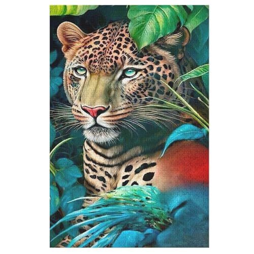 Leopard Puzzle 1000 Teile, Holzpuzzle Herausforderndes Geschicklichkeitsspiel Für Die Ganze Familie, Kinder Erwachsenenpuzzle Ab 12 Jahren 78×53cm Leopard Puzzle 1000 Teile, Holzpuzzle Herausforderndes Geschicklichkeitsspiel Für Die Ganze Familie, Kinder Erwachsenenpuzzle Ab 12 Jahren 78×53cm von DCCCY