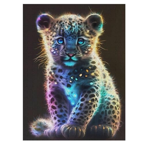 Leopard-Puzzlespiel Aus Holz, 500 Puzzleteile, Kreatives Puzzle Für Teenager Und Erwachsene, Kreatives Spielzeug, Puzzles, 55×41cm Leopard-Puzzlespiel Aus Holz, 500 Puzzleteile, Kreatives Puzzle Für Teenager Und Erwachsene, Kreatives Spielzeug, Puzzles, 55×41cm von DCCCY