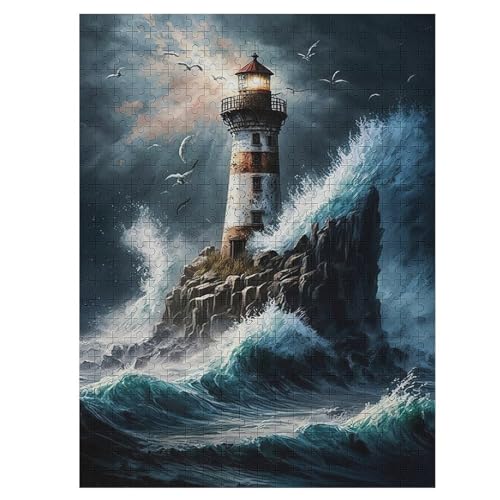 Lighthouse Holzpuzzle 500 Teile Klassische Puzzles Erwachsene Kinder Puzzle DIY Kit Holzspielzeug Einzigartiges Geschenk 55×41cm Lighthouse Holzpuzzle 500 Teile Klassische Puzzles Erwachsene Kinder Puzzle DIY Kit Holzspielzeug Einzigartiges Geschenk 55×41cm von DCCCY