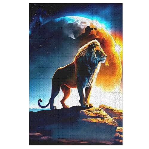 Löwe 1000 Teile Premium-Puzzles Für Erwachsene Kinder- Holzpuzzles Spaß Und Lernspiele - Perfekte Puzzle-Geschenke 78×53cm Löwe 1000 Teile Premium-Puzzles Für Erwachsene Kinder- Holzpuzzles Spaß Und Lernspiele - Perfekte Puzzle-Geschenke 78×53cm von DCCCY