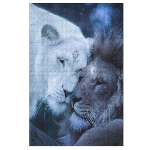 Löwe Holzpuzzle 1000 Teile Klassische Puzzles Erwachsene Kinder Puzzle DIY Kit Holzspielzeug Einzigartiges Geschenk 78×53cm Löwe Holzpuzzle 1000 Teile Klassische Puzzles Erwachsene Kinder Puzzle DIY Kit Holzspielzeug Einzigartiges Geschenk 78×53cm von DCCCY