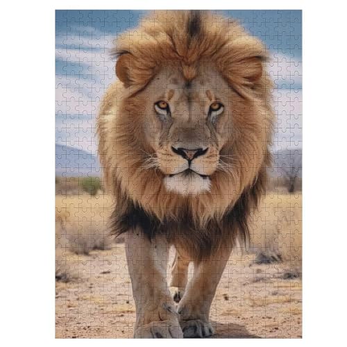 Löwe-Puzzle Für Erwachsene, 500 Teile, Holzpuzzle, Kinderpuzzle, Dekompressionsspiel, Spielzeugpuzzle 55×41cm Löwe-Puzzle Für Erwachsene, 500 Teile, Holzpuzzle, Kinderpuzzle, Dekompressionsspiel, Spielzeugpuzzle 55×41cm von DCCCY
