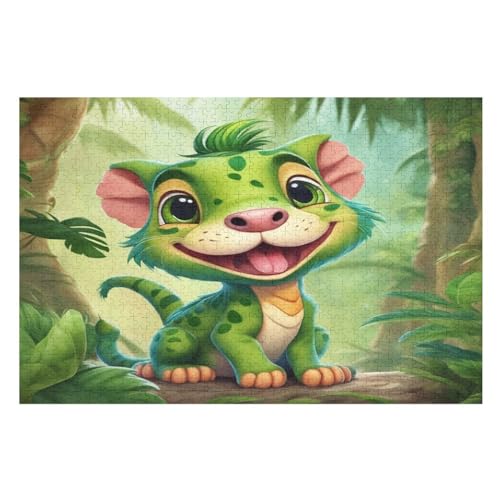 Löwe Puzzles 1000 Teile Erwachsener Kniffel Spaß Für Die Ganze Familie, Holzpuzzle Kinder Erwachsene, Impossible Puzzle Schwer （75×50cm） von DCCCY