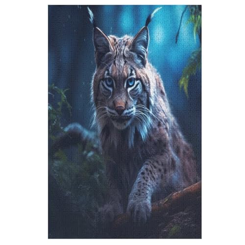Luchs Puzzle 1000 Teile, Holzpuzzle Herausforderndes Geschicklichkeitsspiel Für Die Ganze Familie, Kinder Erwachsenenpuzzle Ab 12 Jahren 78×53cm Luchs Puzzle 1000 Teile, Holzpuzzle Herausforderndes Geschicklichkeitsspiel Für Die Ganze Familie, Kinder Erwachsenenpuzzle Ab 12 Jahren 78×53cm von DCCCY