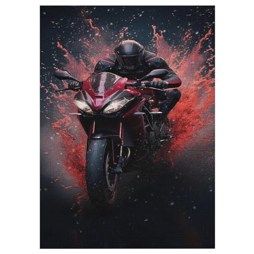 Motorcycle 300 Teile Puzzles Für Erwachsene, Impossible Puzzle, Geschicklichkeitsspiel Für Die Ganze Familie, Kinder Holzpuzzle 42×30cm Motorcycle 300 Teile Puzzles Für Erwachsene, Impossible Puzzle, Geschicklichkeitsspiel Für Die Ganze Familie, Kinder Holzpuzzle 42×30cm von DCCCY