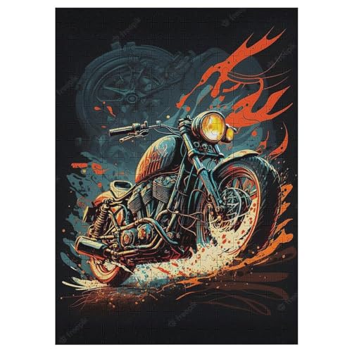 Motorcycle Puzzle, Puzzles Für Erwachsene Kinder, 300 Teile Holzpuzzle, Für Jugendliche Herausforderungsspielzeug 42×30cm Motorcycle Puzzle, Puzzles Für Erwachsene Kinder, 300 Teile Holzpuzzle, Für Jugendliche Herausforderungsspielzeug 42×30cm von DCCCY