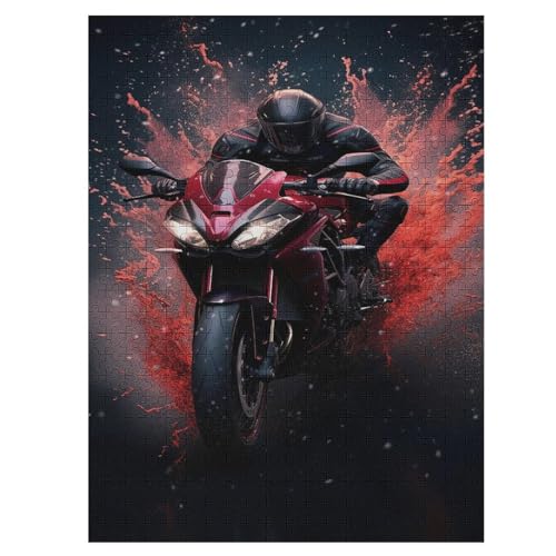 Motorcycle Puzzle 500 Teile, Holzpuzzle Herausforderndes Geschicklichkeitsspiel Für Die Ganze Familie, Kinder Erwachsenenpuzzle Ab 12 Jahren 55×41cm Motorcycle Puzzle 500 Teile, Holzpuzzle Herausforderndes Geschicklichkeitsspiel Für Die Ganze Familie, Kinder Erwachsenenpuzzle Ab 12 Jahren 55×41cm von DCCCY
