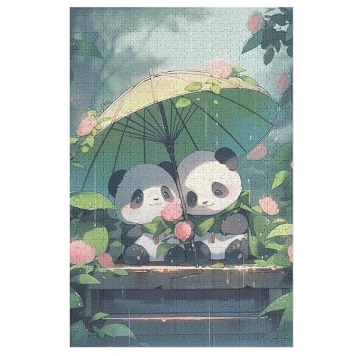 Panda Holzpuzzle 1000 Teile Klassische Puzzles Erwachsene Kinder Puzzle DIY Kit Holzspielzeug Einzigartiges Geschenk 78×53cm Panda Holzpuzzle 1000 Teile Klassische Puzzles Erwachsene Kinder Puzzle DIY Kit Holzspielzeug Einzigartiges Geschenk 78×53cm von DCCCY
