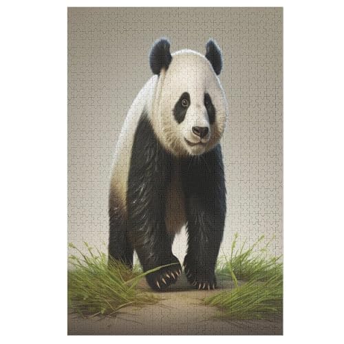 Panda -Puzzle, 1000 Teile,Holzpuzzle Für Erwachsene Kinder, Lustiges Spielzeug, Denkspiel, Bildungsspiel, 78×53cm von DCCCY