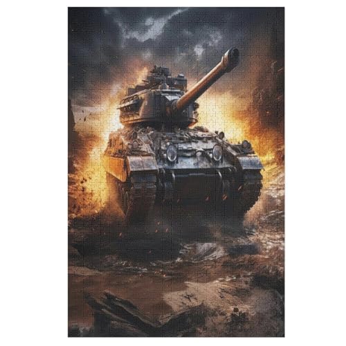 Panzer 1000 Teile Puzzles Für Erwachsene, Impossible Puzzle, Geschicklichkeitsspiel Für Die Ganze Familie, Kinder Holzpuzzle 78×53cm Panzer 1000 Teile Puzzles Für Erwachsene, Impossible Puzzle, Geschicklichkeitsspiel Für Die Ganze Familie, Kinder Holzpuzzle 78×53cm von DCCCY