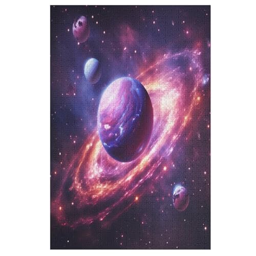 Planet -Puzzle, 1000 Teile,Holzpuzzle Für Erwachsene Kinder, Lustiges Spielzeug, Denkspiel, Bildungsspiel, 78×53cm von DCCCY