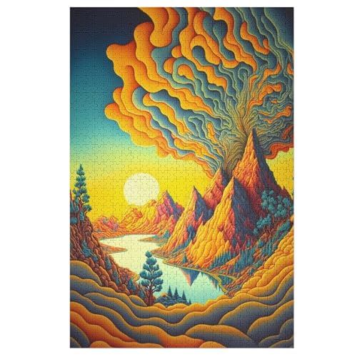 Psychedelisch 1000 Teile Premium-Puzzles Für Erwachsene Kinder- Holzpuzzles Spaß Und Lernspiele - Perfekte Puzzle-Geschenke 78×53cm Psychedelisch 1000 Teile Premium-Puzzles Für Erwachsene Kinder- Holzpuzzles Spaß Und Lernspiele - Perfekte Puzzle-Geschenke 78×53cm von DCCCY