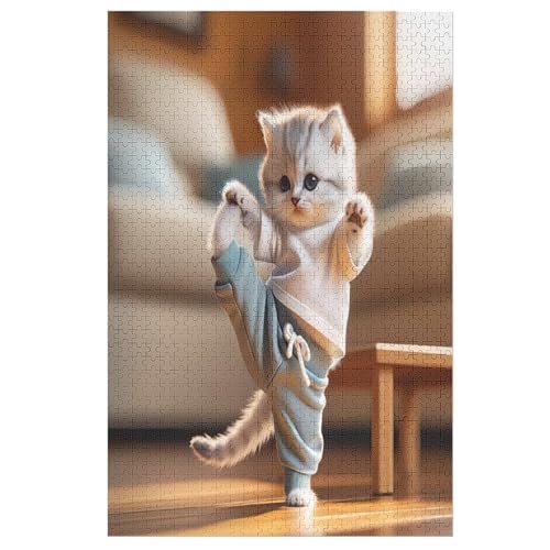 Puzzle 1000 Teile Cute Katze Holzpuzzle Für Erwachsene Lernspiel Herausforderungsspielzeug The Puzzles Für Erwachsene Kinder 78×53cm Puzzle 1000 Teile Cute Katze Holzpuzzle Für Erwachsene Lernspiel Herausforderungsspielzeug The Puzzles Für Erwachsene Kinder 78×53cm von DCCCY