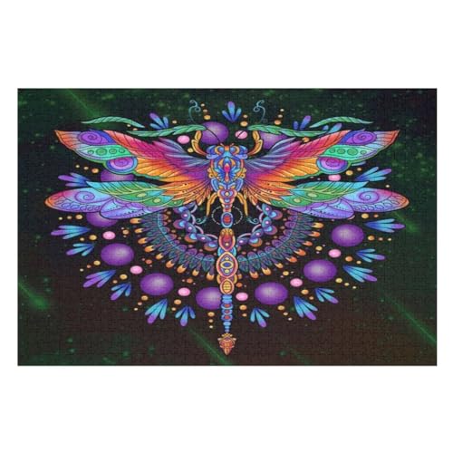 Puzzle 1000 Teile Drachefly Holzpuzzle Für Erwachsene Lernspiel Herausforderungsspielzeug The Puzzles Für Erwachsene Kinder （75×50cm） von DCCCY
