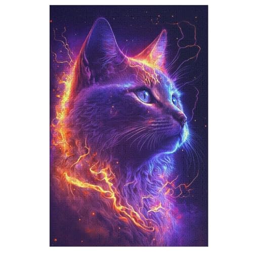 Puzzle 1000 Teile Katze Holzpuzzle Für Erwachsene Lernspiel Herausforderungsspielzeug The Puzzles Für Erwachsene Kinder 78×53cm Puzzle 1000 Teile Katze Holzpuzzle Für Erwachsene Lernspiel Herausforderungsspielzeug The Puzzles Für Erwachsene Kinder 78×53cm von DCCCY