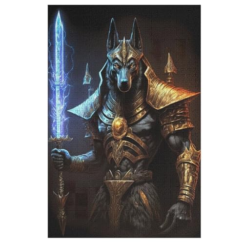 Puzzle 1000 Teile Krieger-Anubis Holzpuzzle Für Erwachsene Lernspiel Herausforderungsspielzeug The Puzzles Für Erwachsene Kinder 78×53cm Puzzle 1000 Teile Krieger-Anubis Holzpuzzle Für Erwachsene Lernspiel Herausforderungsspielzeug The Puzzles Für Erwachsene Kinder 78×53cm von DCCCY