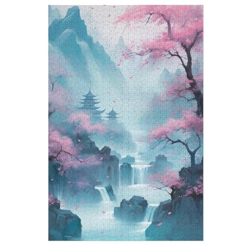 Puzzle 1000 Teile Landschaft Painting Holzpuzzle Für Erwachsene Lernspiel Herausforderungsspielzeug The Puzzles Für Erwachsene Kinder 78×53cm von DCCCY
