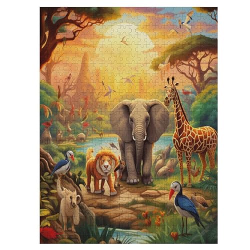 Puzzle 500 Teile Afrikanisches Tier Holzpuzzle Für Erwachsene Lernspiel Herausforderungsspielzeug The Puzzles Für Erwachsene Kinder 55×41cm Puzzle 500 Teile Afrikanisches Tier Holzpuzzle Für Erwachsene Lernspiel Herausforderungsspielzeug The Puzzles Für Erwachsene Kinder 55×41cm von DCCCY