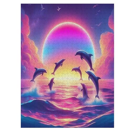 Puzzle 500 Teile Delfin Holzpuzzle Für Erwachsene Lernspiel Herausforderungsspielzeug The Puzzles Für Erwachsene Kinder 55×41cm Puzzle 500 Teile Delfin Holzpuzzle Für Erwachsene Lernspiel Herausforderungsspielzeug The Puzzles Für Erwachsene Kinder 55×41cm von DCCCY