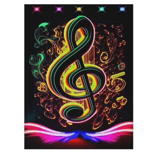 Puzzle 500 Teile Musiknote Holzpuzzle Für Erwachsene Lernspiel Herausforderungsspielzeug The Puzzles Für Erwachsene Kinder 55×41cm Puzzle 500 Teile Musiknote Holzpuzzle Für Erwachsene Lernspiel Herausforderungsspielzeug The Puzzles Für Erwachsene Kinder 55×41cm von DCCCY