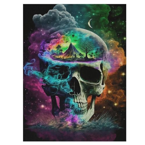 Puzzle 500 Teile Totenkopf Holzpuzzle Für Erwachsene Lernspiel Herausforderungsspielzeug The Puzzles Für Erwachsene Kinder 55×41cm Puzzle 500 Teile Totenkopf Holzpuzzle Für Erwachsene Lernspiel Herausforderungsspielzeug The Puzzles Für Erwachsene Kinder 55×41cm von DCCCY