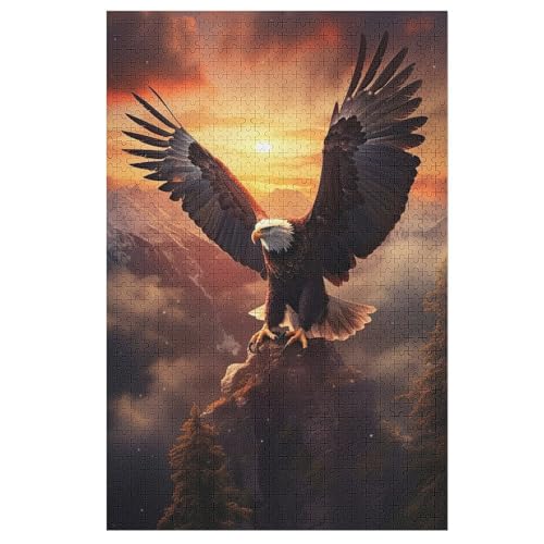 Puzzle Adler, 1000 Puzzleteile Für Kinder, Holzpuzzles, Geeignet Für Erwachsene Lernspiel, 78×53cm Puzzle Adler, 1000 Puzzleteile Für Kinder, Holzpuzzles, Geeignet Für Erwachsene Lernspiel, 78×53cm von DCCCY