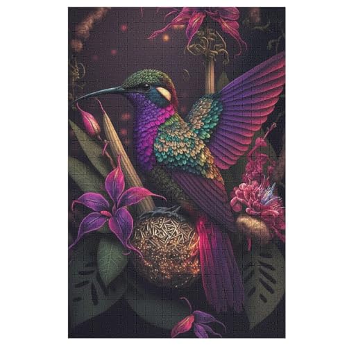 Puzzle Bunt HummingVogel, 1000 Puzzleteile Für Kinder, Holzpuzzles, Geeignet Für Erwachsene Lernspiel, 78×53cm Puzzle Bunt HummingVogel, 1000 Puzzleteile Für Kinder, Holzpuzzles, Geeignet Für Erwachsene Lernspiel, 78×53cm von DCCCY