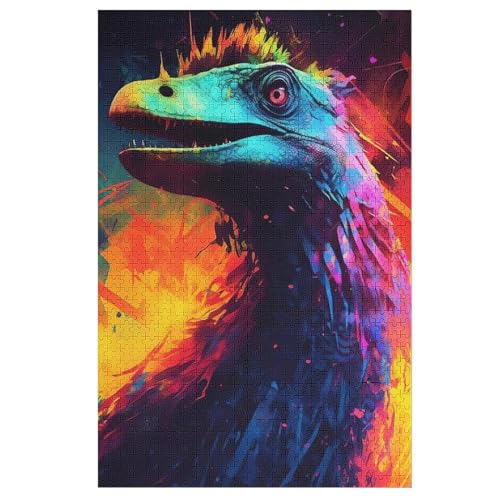 Puzzle Dinosaurier, 1000 Puzzleteile Für Kinder, Holzpuzzles, Geeignet Für Erwachsene Lernspiel, 78×53cm von DCCCY