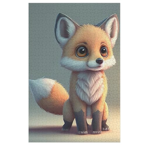 Puzzle Fuchs, 1000 Puzzleteile Für Kinder, Holzpuzzles, Geeignet Für Erwachsene Lernspiel, 78×53cm von DCCCY