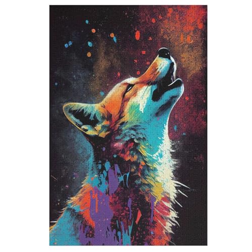 Puzzle Fuchs, 1000 Puzzleteile Für Kinder, Holzpuzzles, Geeignet Für Erwachsene Lernspiel, 78×53cm von DCCCY