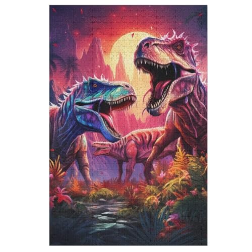 Puzzle Für Erwachsene, Dinosaurier, 1000 Puzzleteile Für Kinder, Holzpuzzles, Geeignet Für Erwachsene Lernspiel, 78×53cm Puzzle Für Erwachsene, Dinosaurier, 1000 Puzzleteile Für Kinder, Holzpuzzles, Geeignet Für Erwachsene Lernspiel, 78×53cm von DCCCY