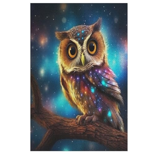 Puzzle Für Erwachsene, Eule, 1000 Puzzleteile Für Kinder, Holzpuzzles, Geeignet Für Erwachsene Lernspiel, 78×53cm Puzzle Für Erwachsene, Eule, 1000 Puzzleteile Für Kinder, Holzpuzzles, Geeignet Für Erwachsene Lernspiel, 78×53cm von DCCCY