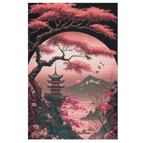 Puzzle Für Erwachsene, Kirschbaumkunst Japan Puzzles, 1000-teiliges Holzpuzzle, Geeignet Für Erwachsene Und Kinder Ab 12 Jahren, 78×53cm Puzzle Für Erwachsene, Kirschbaumkunst Japan Puzzles, 1000-teiliges Holzpuzzle, Geeignet Für Erwachsene Und Kinder Ab 12 Jahren, 78×53cm von DCCCY