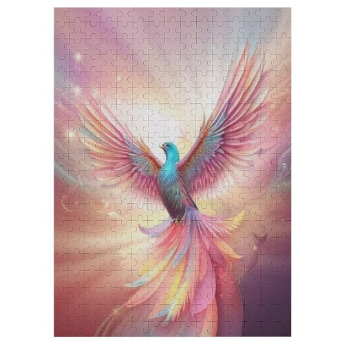 Puzzle Für Erwachsene, Phönix, 300 Puzzleteile Für Kinder, Holzpuzzles, Geeignet Für Erwachsene Lernspiel, 42×30cm von DCCCY