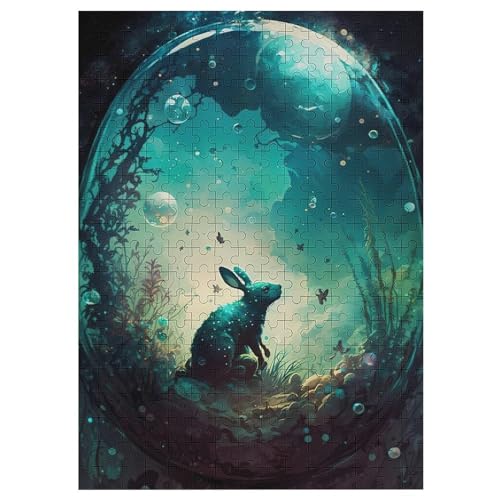 Puzzle Für Erwachsene 300 Teiliges Kaninchen Puzzles Für Erwachsene Holzbrettpuzzles Denksportaufgaben Für Erwachsene 42×30cm von DCCCY